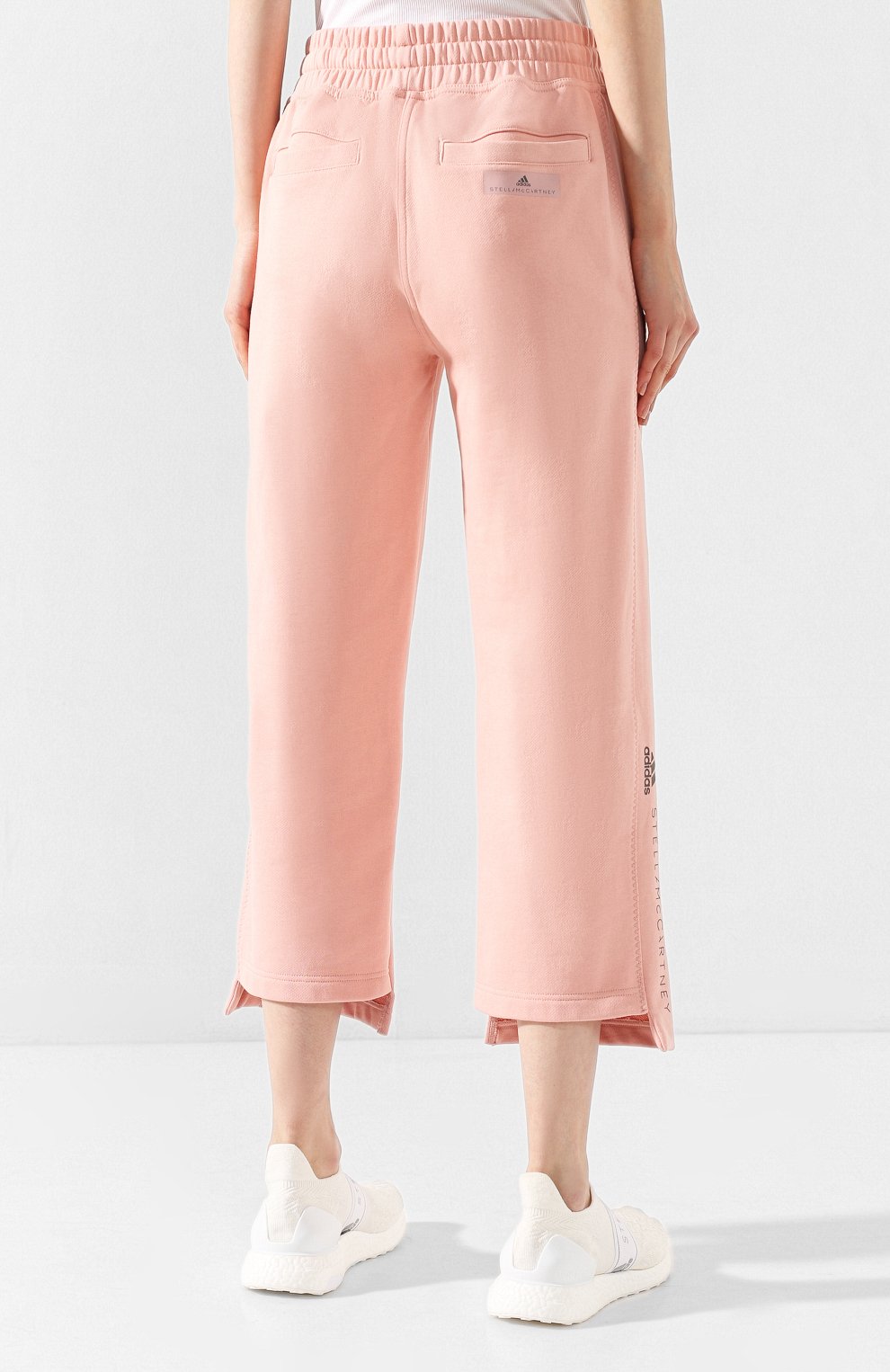 Хлопковые брюки ADIDAS BY STELLA MCCARTNEY розового цвета по цене 6995 руб., арт. FL2847, фото 4 Хлопковые брюки ADIDAS BY STELLA MCCARTNEY, арт. FL2847, фото 4