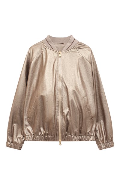 Кожаный бомбер BRUNELLO CUCINELLI, арт. B0PELY620C, фото 1