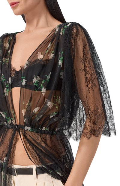 Платье из шелка и вискозы DOLCE & GABBANA черного цвета по цене 521500 руб., арт. F624HT/IS12X, фото 4 Платье из шелка и вискозы DOLCE & GABBANA, арт. F624HT/IS12X, фото 4
