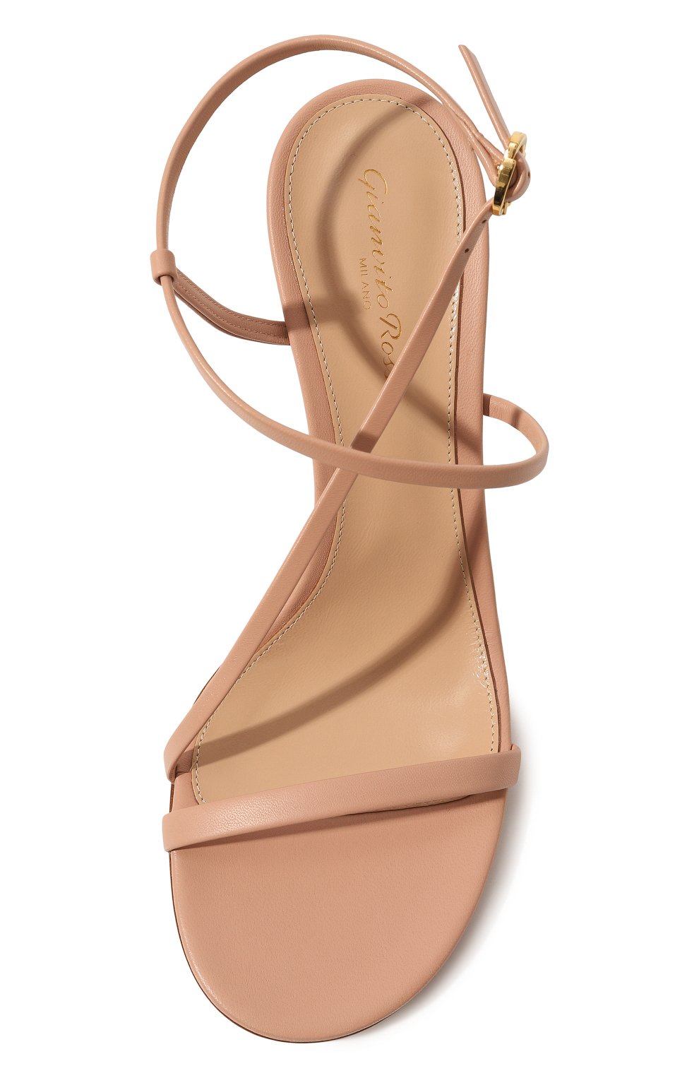 Кожаные босоножки GIANVITO ROSSI бежевого цвета по цене 72800 руб., арт. G32222.85LAC.NAPPEAH, фото 6 Кожаные босоножки GIANVITO ROSSI, арт. G32222.85LAC.NAPPEAH, фото 6