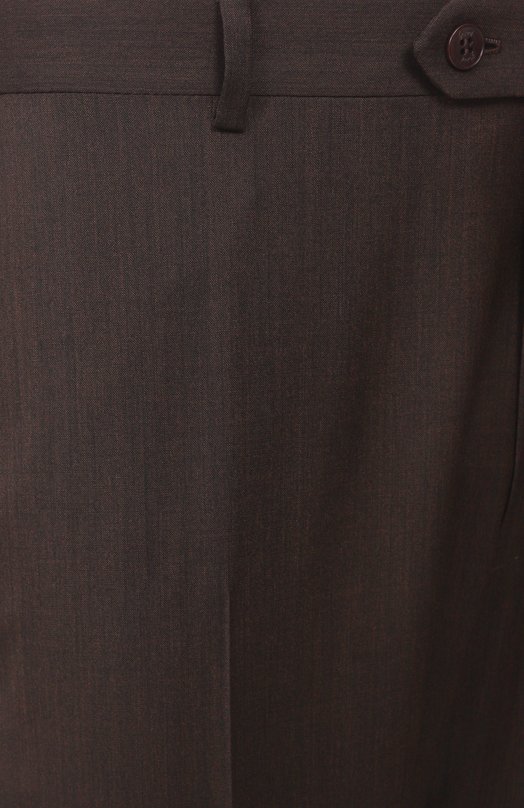 Шерстяные брюки Brioni RPC60M-PBA44 Коричневый  RPC60M-PBA44 Фото 6