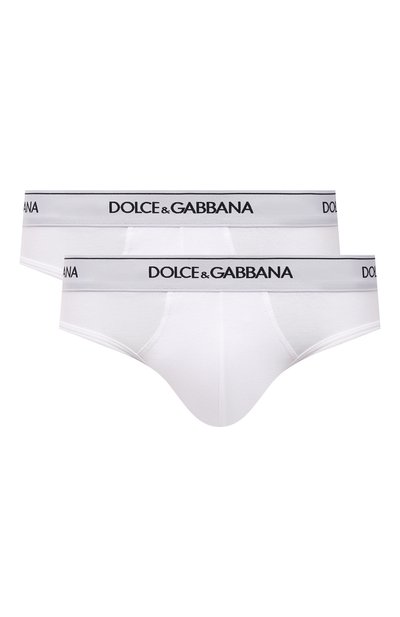 Мужские комплект из двух хлопковых брифов DOLCE & GABBANA, арт. M9C03J/FUGIW