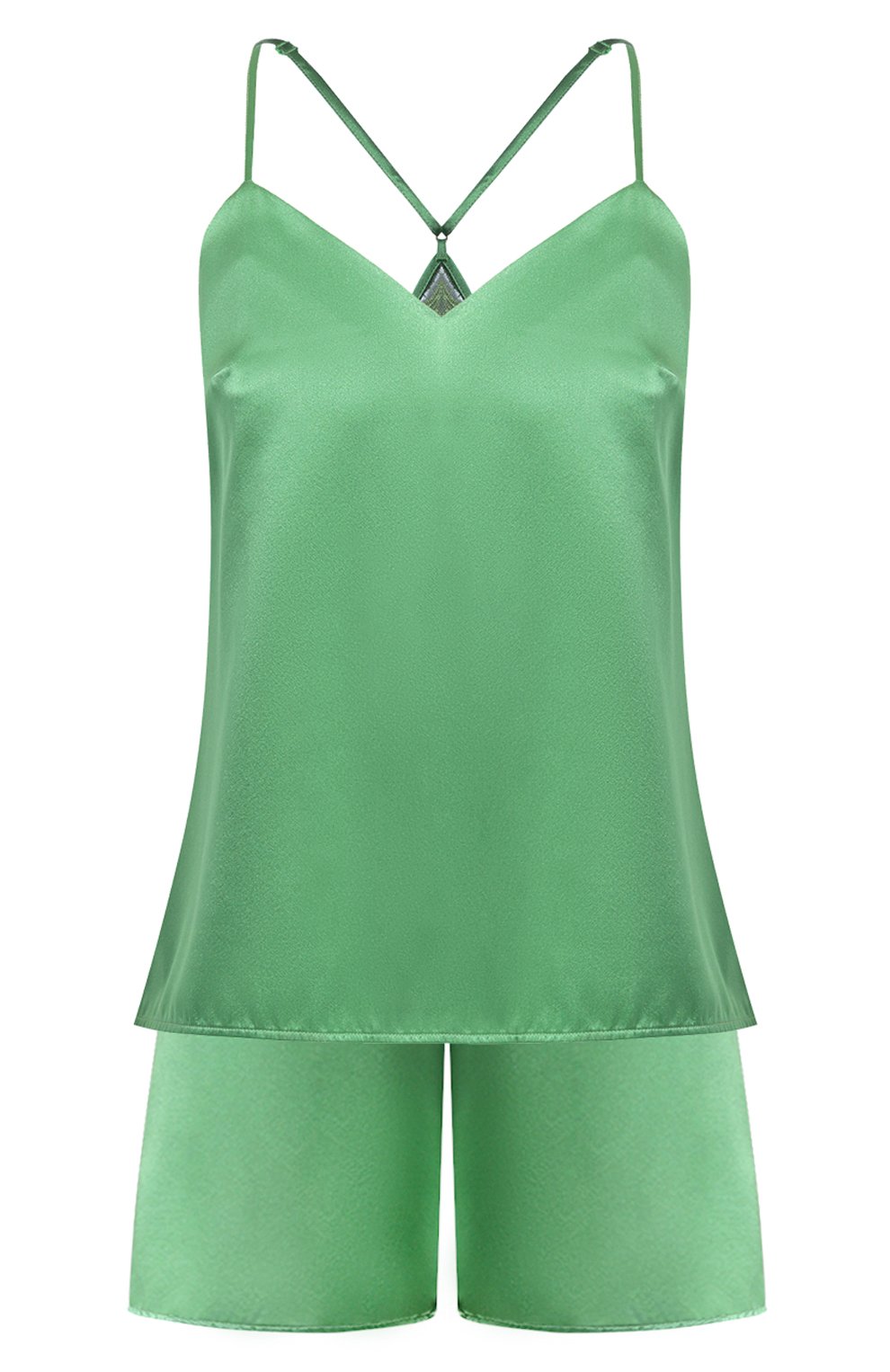 Хлопковая пижама LISE CHARMEL зеленого цвета по цене 53020 руб., арт. ALC4088-ALC0188, фото 1 Хлопковая пижама LISE CHARMEL, арт. ALC4088-ALC0188, фото 1