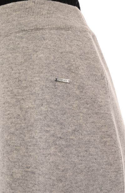 Кашемировая юбка FREEAGE серого цвета по цене 44800 руб., арт. FW 50016-MG, фото 5 Кашемировая юбка FREEAGE, арт. FW 50016-MG, фото 5
