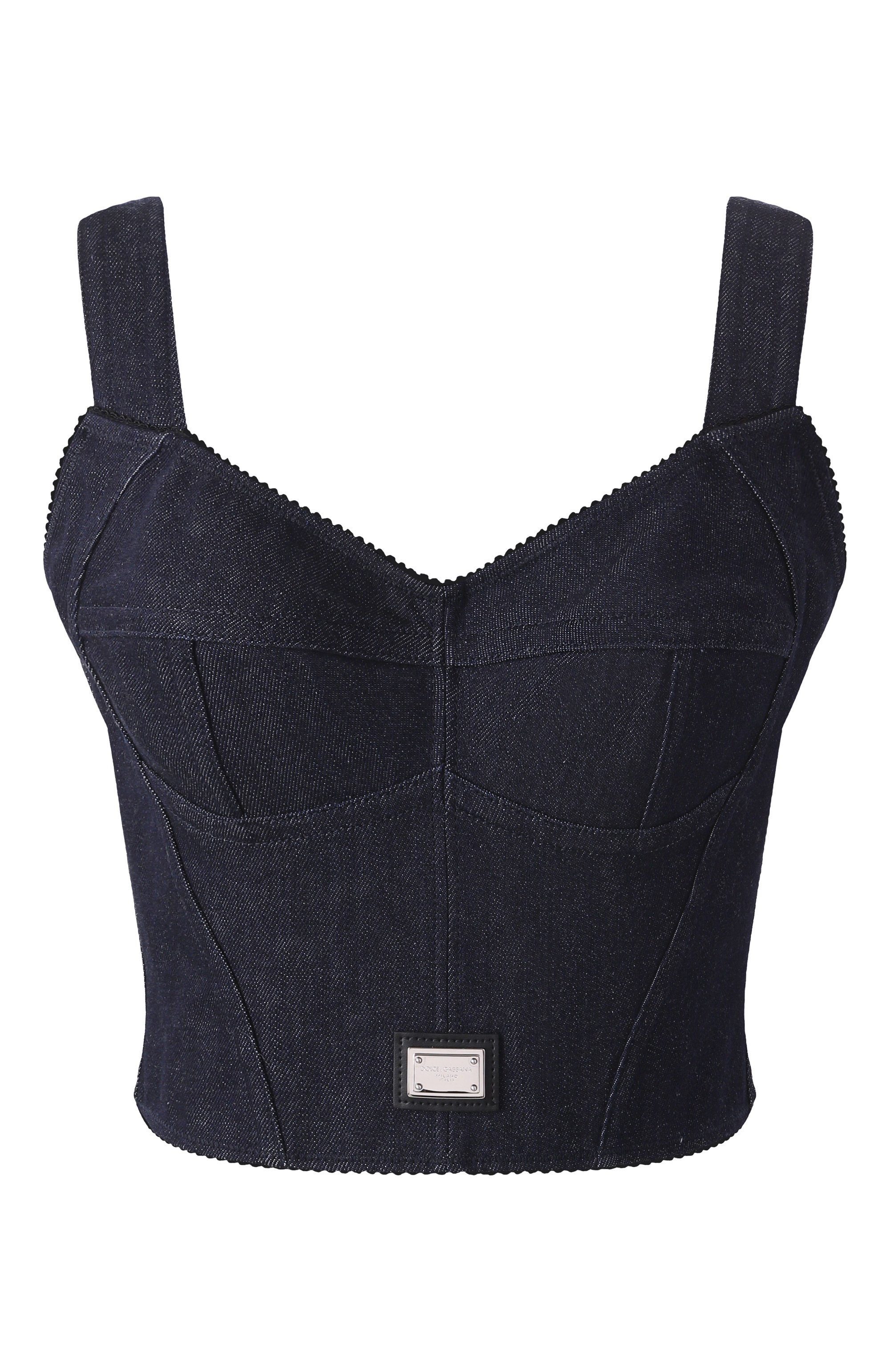 Джинсовый топ-корсет DOLCE & GABBANA, арт. F7W98D/G8LT2, фото 1