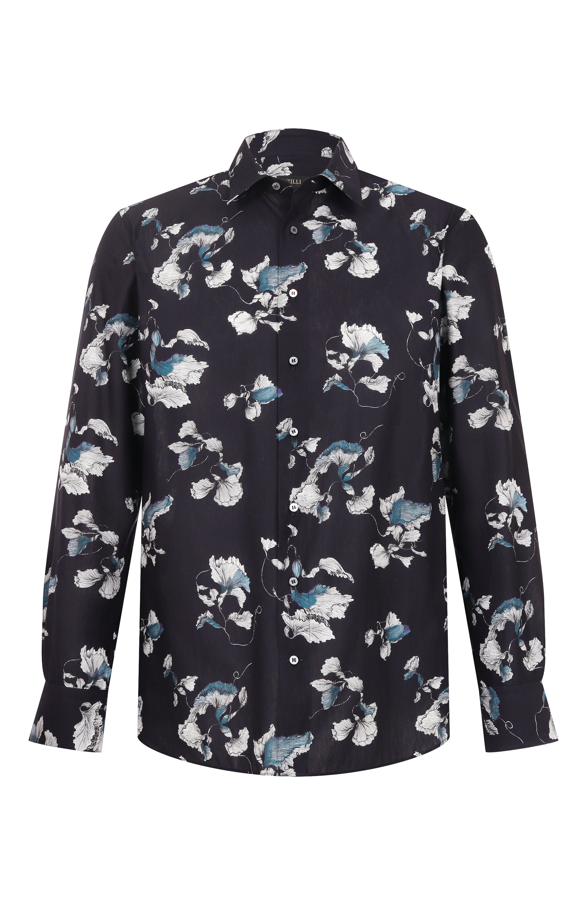 Рубашка изо льна и хлопка ZILLI, арт. SP0I01M085024002F, фото 1