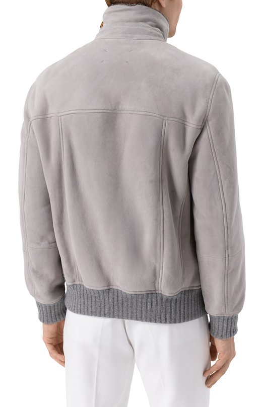 Дубленка из овчины Brunello Cucinelli MPMLV1952 Серый  MPMLV1952 Фото 4