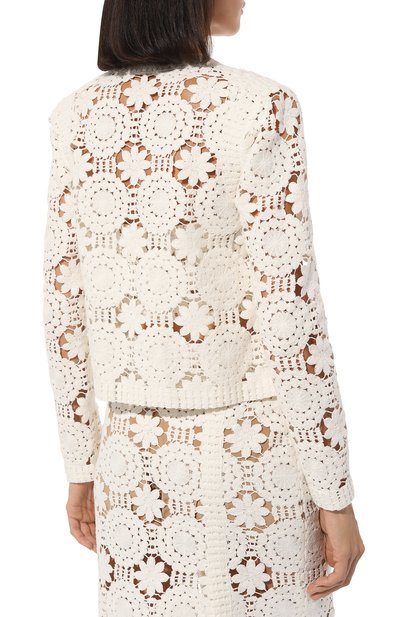 Хлопковый жакет ELIE SAAB, арт. 15170, фото 4