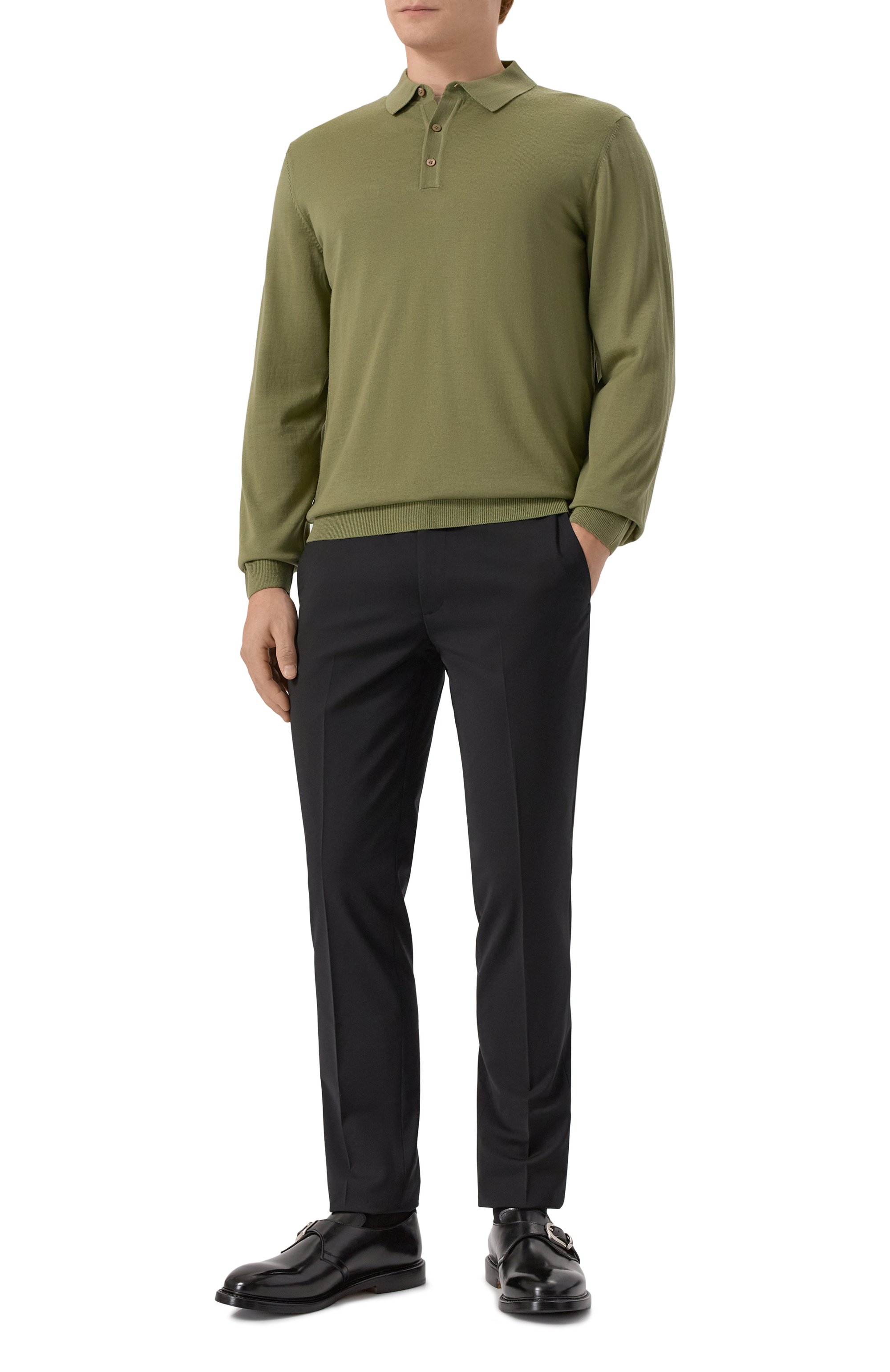 Шерстяное поло BOSS, арт. 50476355, фото 2