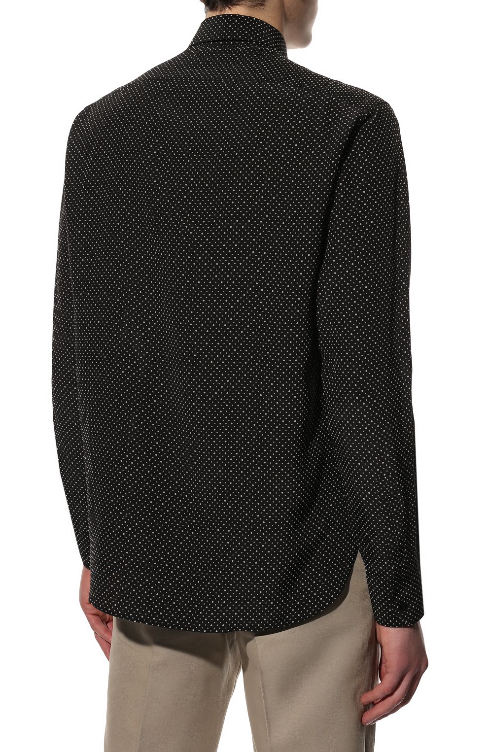 Шелковая рубашка SAINT LAURENT, арт. 646850/Y2E62, фото 4