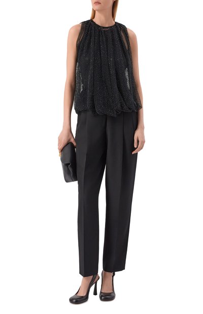 Топ с отделкой стразами SPORTMAX, арт. SPXN0D0, фото 2