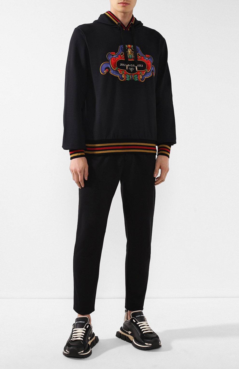 Кожаные кроссовки super king DOLCE & GABBANA, арт. CS1649/AA602, фото 2