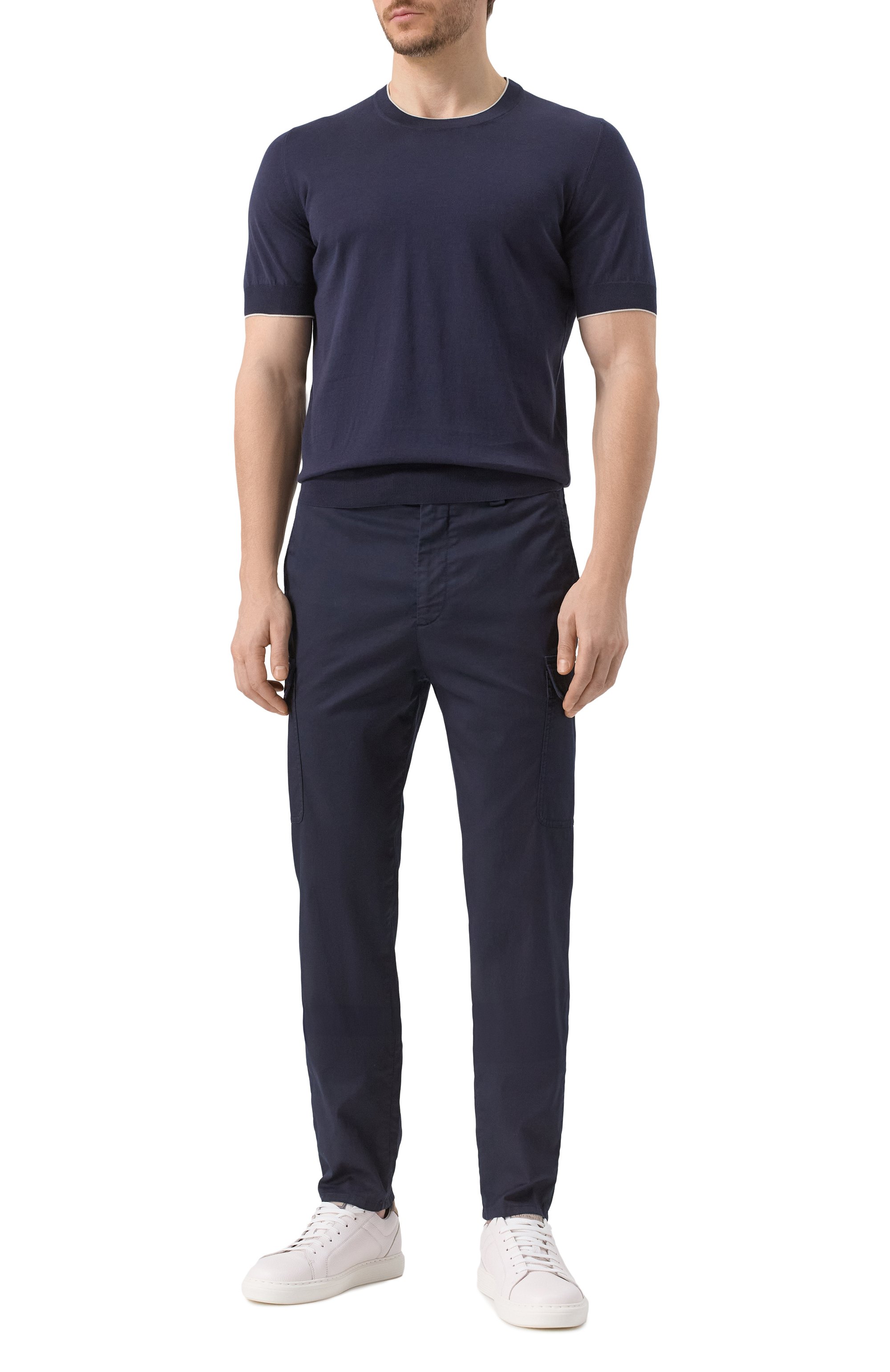 Хлопковый джемпер BRUNELLO CUCINELLI, арт. M29805200, фото 2