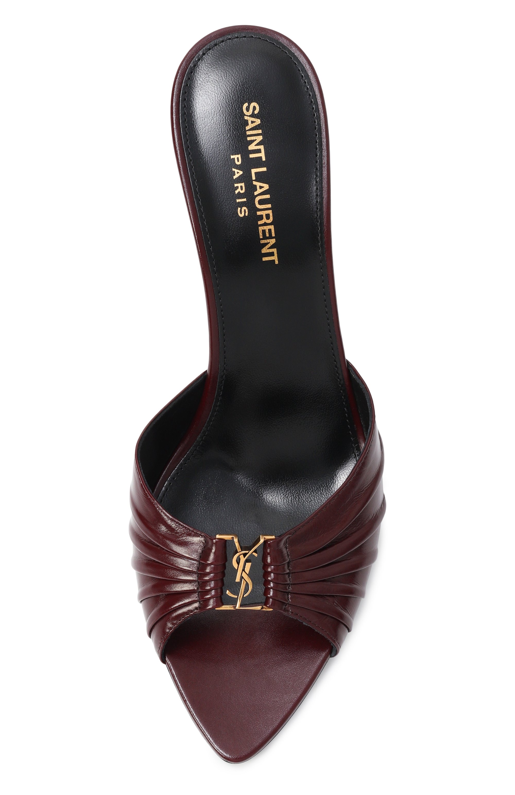 Кожаные мюли babylone SAINT LAURENT, арт. 819075/AAEHF, фото 6