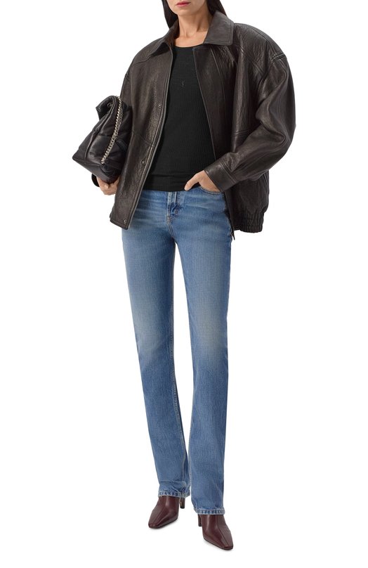 Шерстяная майка Saint Laurent 752721/YBMV2 Чёрный  752721/YBMV2 Фото 2