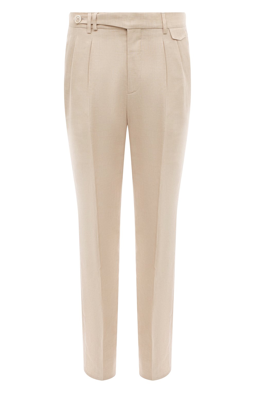 Брюки изо льна и шерсти BRUNELLO CUCINELLI, арт. MW494E1920, фото 1