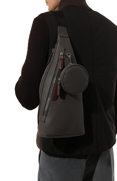 Рюкзак SANTONI темно-серого цвета по цене 99450 руб., арт. UIBGA2541EN-AITB, фото 2 Рюкзак SANTONI, арт. UIBGA2541EN-AITB, фото 2