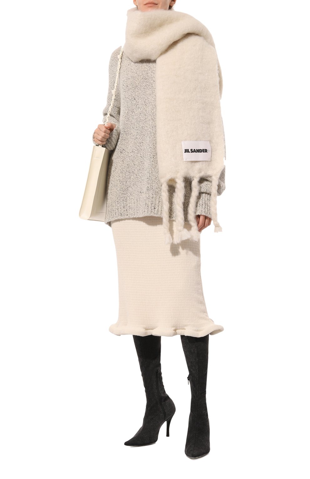 Шерстяной шарф JIL SANDER, арт. J40TE0118/J40041, фото 2