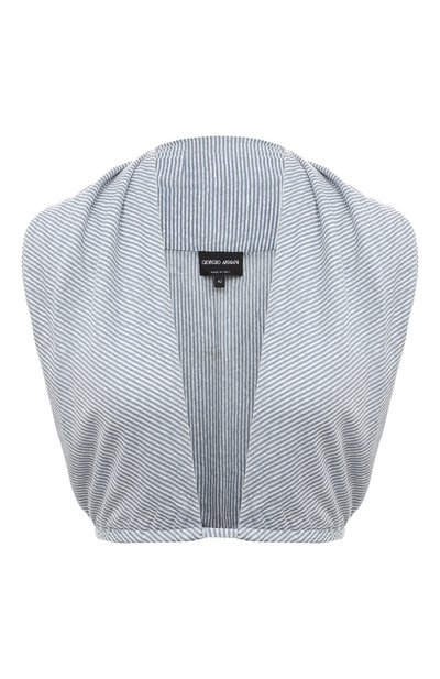 Женский топ изо льна и вискозы GIORGIO ARMANI, арт. GW000052/AF10115