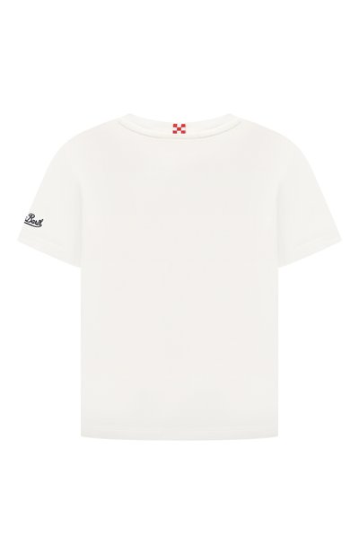 Хлопковая футболка MC2 SAINT BARTH белого цвета по цене 7685 руб., арт. STBK/TSHIRT B0Y/05333D, фото 2 Хлопковая футболка MC2 SAINT BARTH, арт. STBK/TSHIRT B0Y/05333D, фото 2
