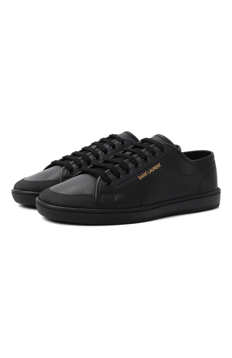 Кожаные кеды SAINT LAURENT, арт. 820087/00N00, фото 1