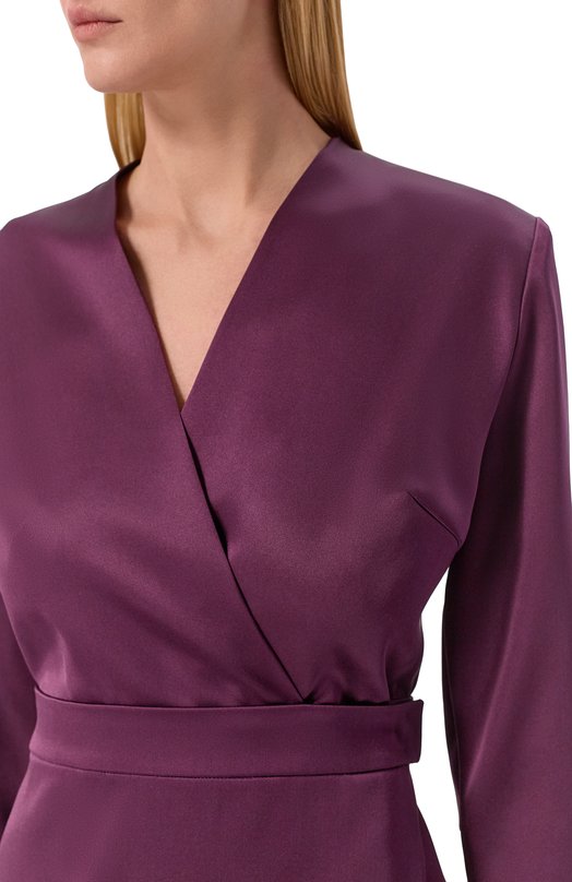 Атласное платье OLOLOL OLD361/1584.709 Фиолетовый  OLD361/1584.709 Фото 4