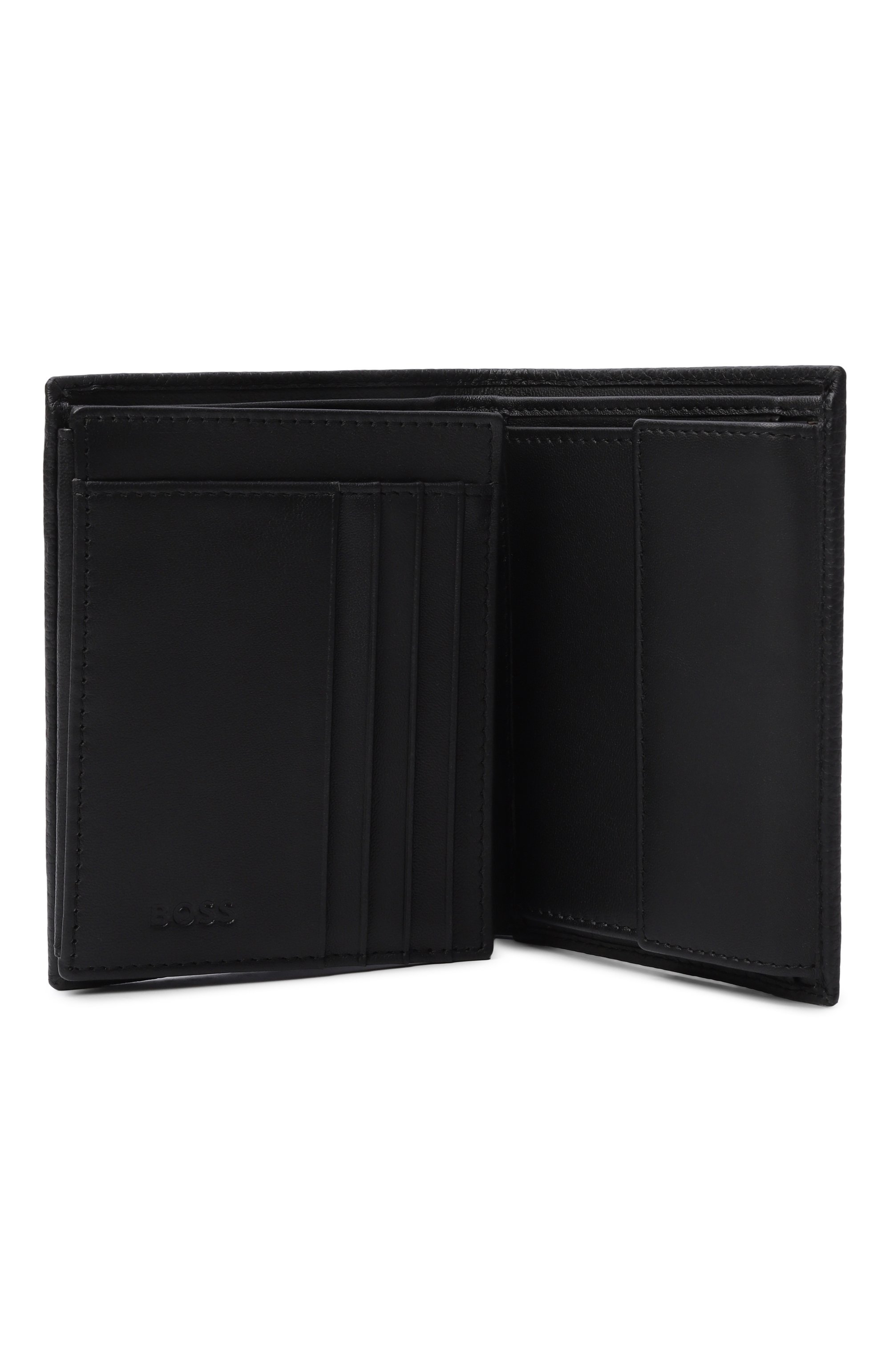 Кожаное портмоне BOSS черного цвета по цене 18050 руб., арт. HBPU00061M, фото 3 Кожаное портмоне BOSS, арт. HBPU00061M, фото 3