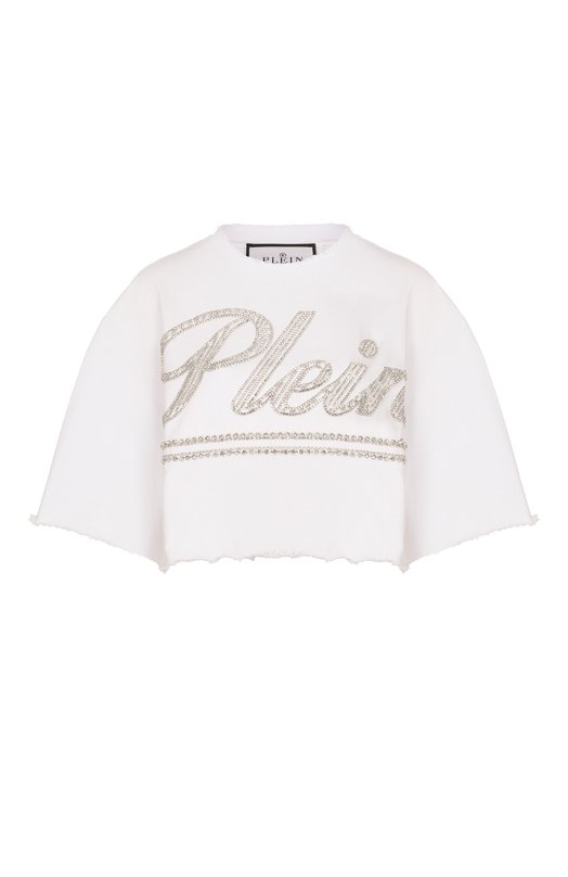 Хлопковая футболка Philipp Plein SAFC WTK3873 PTE004N Белый SAFC WTK3873 PTE004N