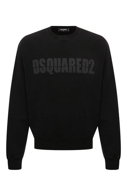 Мужской хлопковый свитшот DSQUARED2 черного цвета по цене 72000 руб., арт. S74GU0820/S25030 | Фото 1