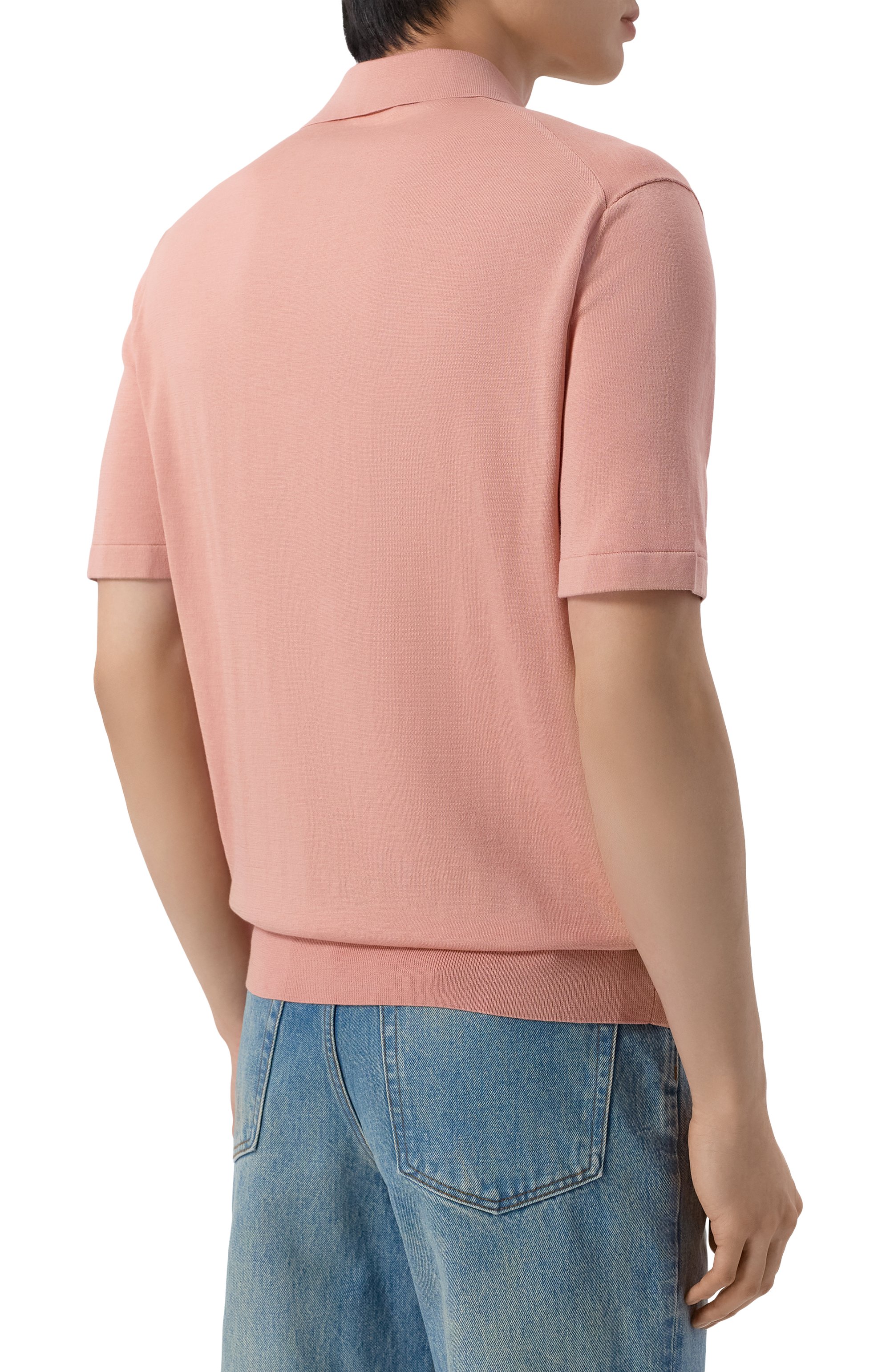 Поло из шелка и хлопка 12 STOREEZ, арт. 136308, фото 4