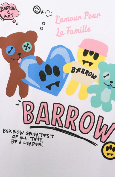 Хлопковая футболка BARROW белого цвета по цене 5170 руб., арт. S6BKJGTH174, фото 3 Хлопковая футболка BARROW, арт. S6BKJGTH174, фото 3