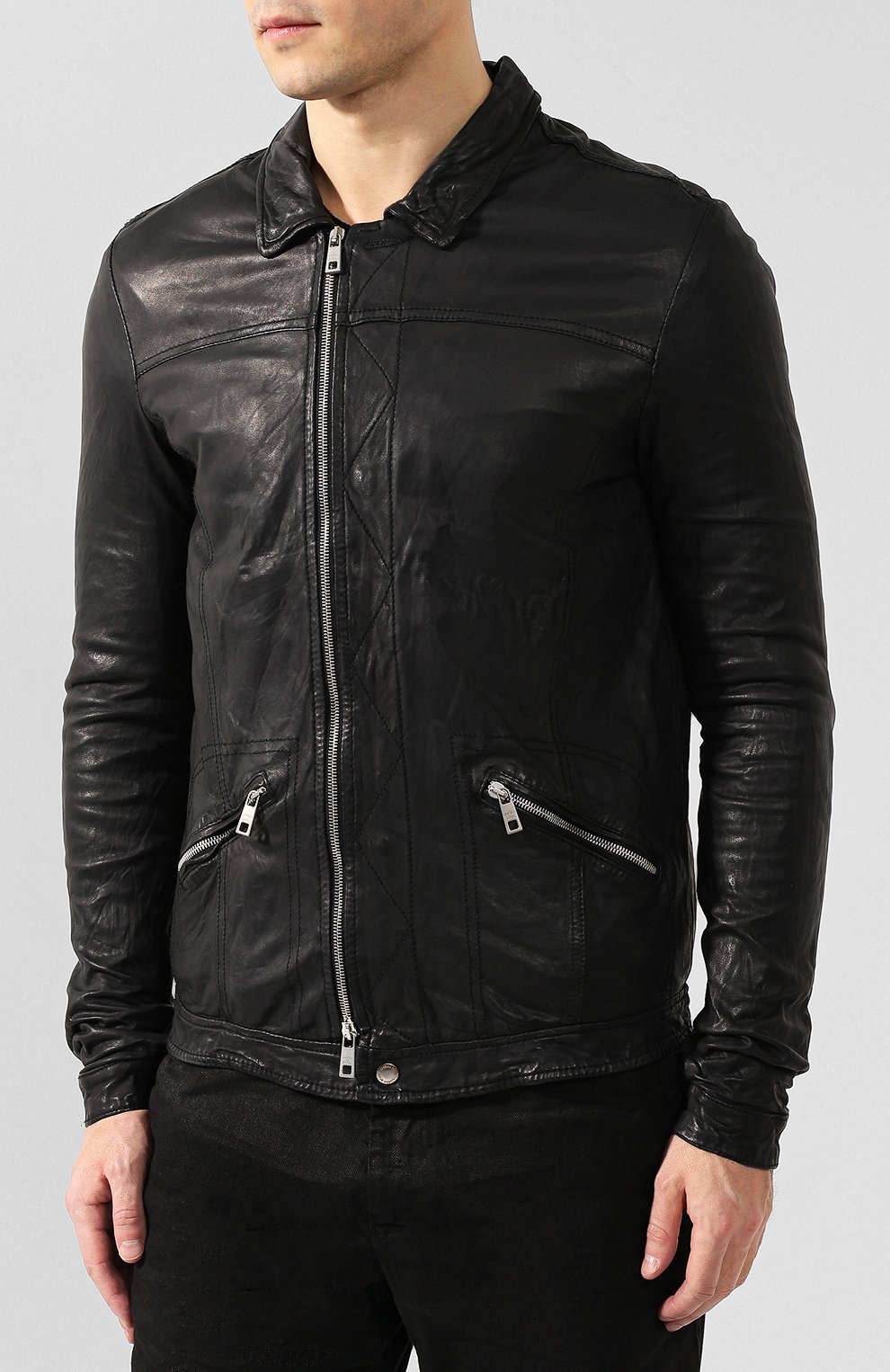 Кожаная куртка GIORGIO BRATO, арт. GU19S9006BISV, фото 3
