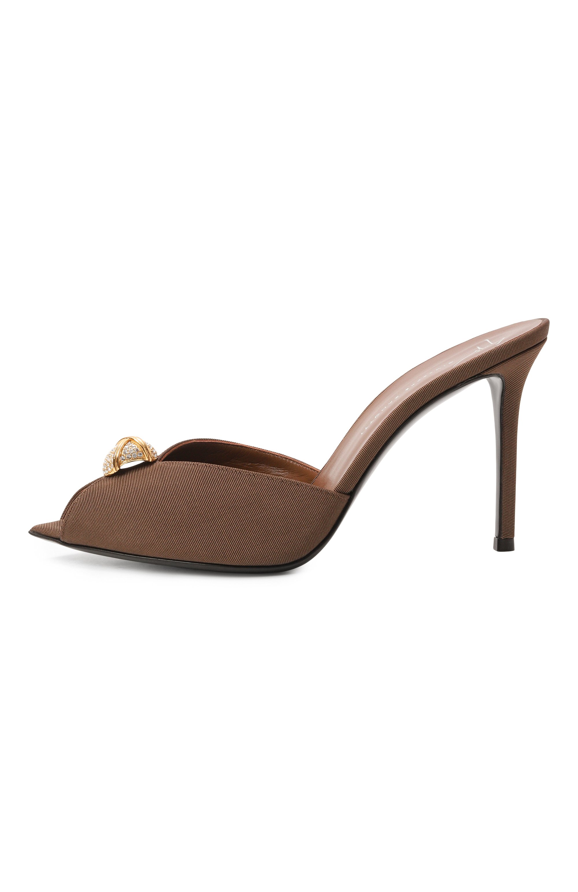 Текстильные мюли intriigo cocktail 90 GIUSEPPE ZANOTTI DESIGN, арт. E600031/GR0S, фото 4