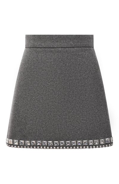 Шерстяная юбка MIU MIU, арт. MG1439-1Z77-F0031, фото 1