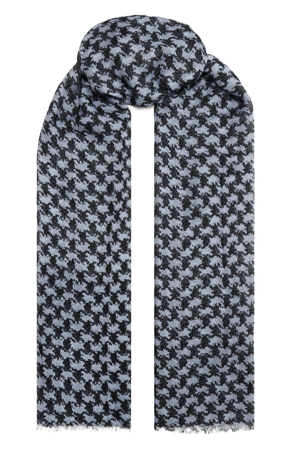 Шарф KITON голубого цвета по цене 42500 руб., арт. USCIACK0259F01, фото 1 Шарф KITON, арт. USCIACK0259F01, фото 1