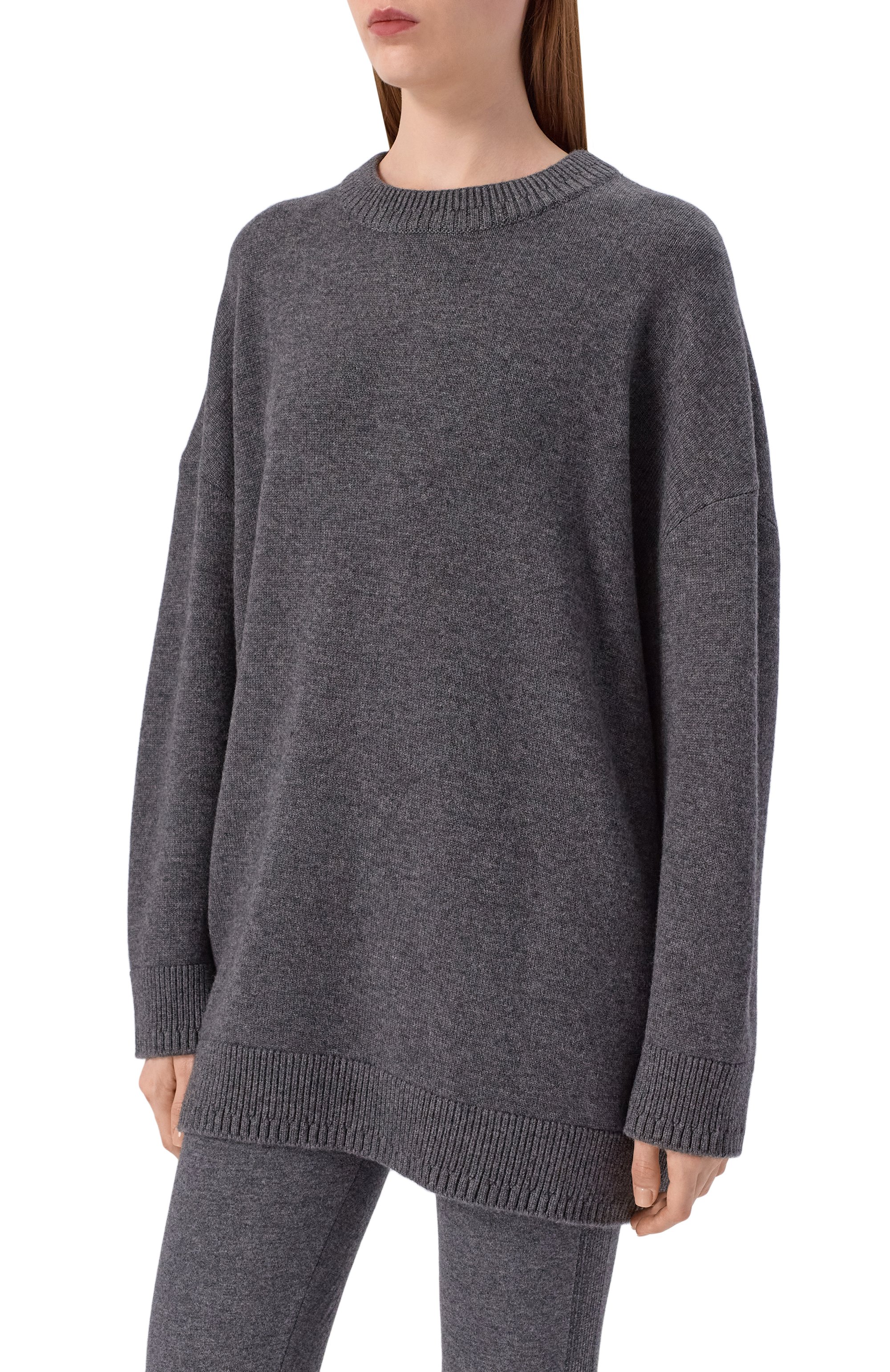 Свитер из шерсти и кашемира FREEAGE серого цвета по цене 47960 руб., арт. W26.JM157.2030.991, фото 3 Свитер из шерсти и кашемира FREEAGE, арт. W26.JM157.2030.991, фото 3