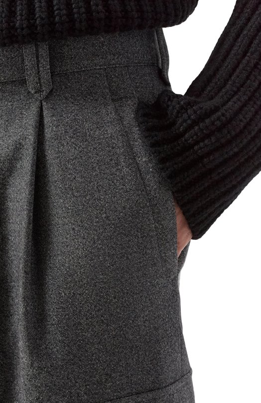 Шерстяные брюки-карго Brioni RP3T0M/0AA0C Серый  RP3T0M/0AA0C Фото 5
