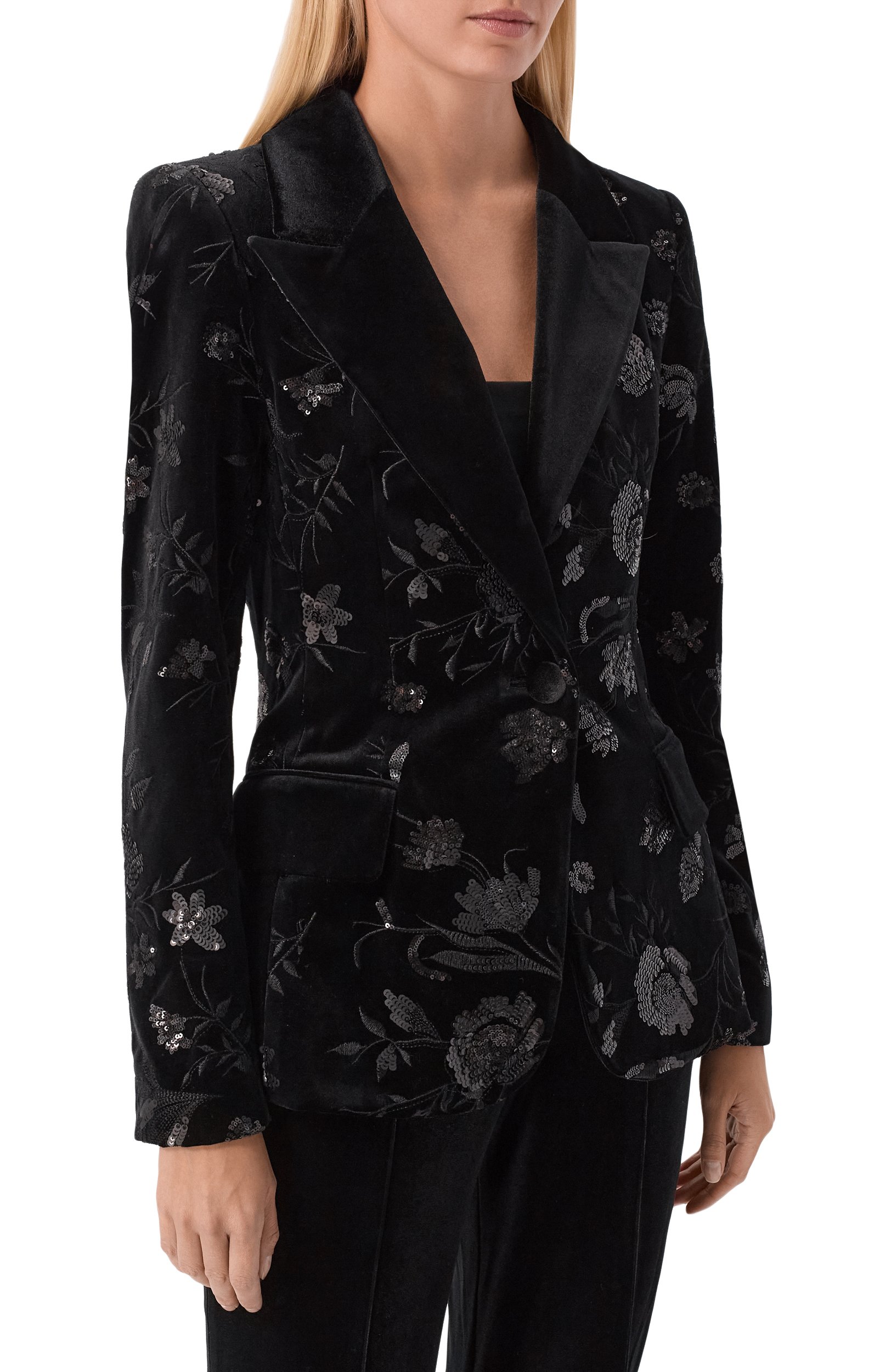 Жакет с отделкой пайетками ELIE SAAB, арт. J0280NP26/VLE02, фото 3