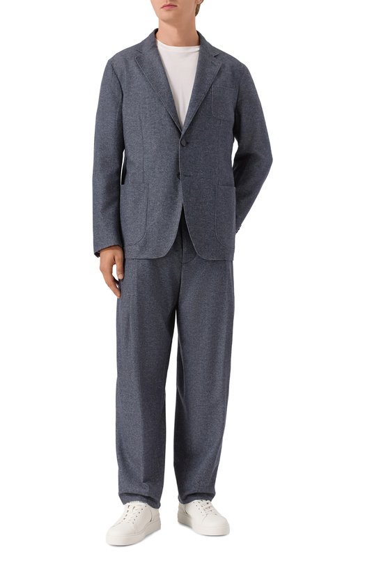 Пиджак из кашемира и хлопка Giorgio Armani GM000140/TE17854 Синий  GM000140/TE17854 Фото 2