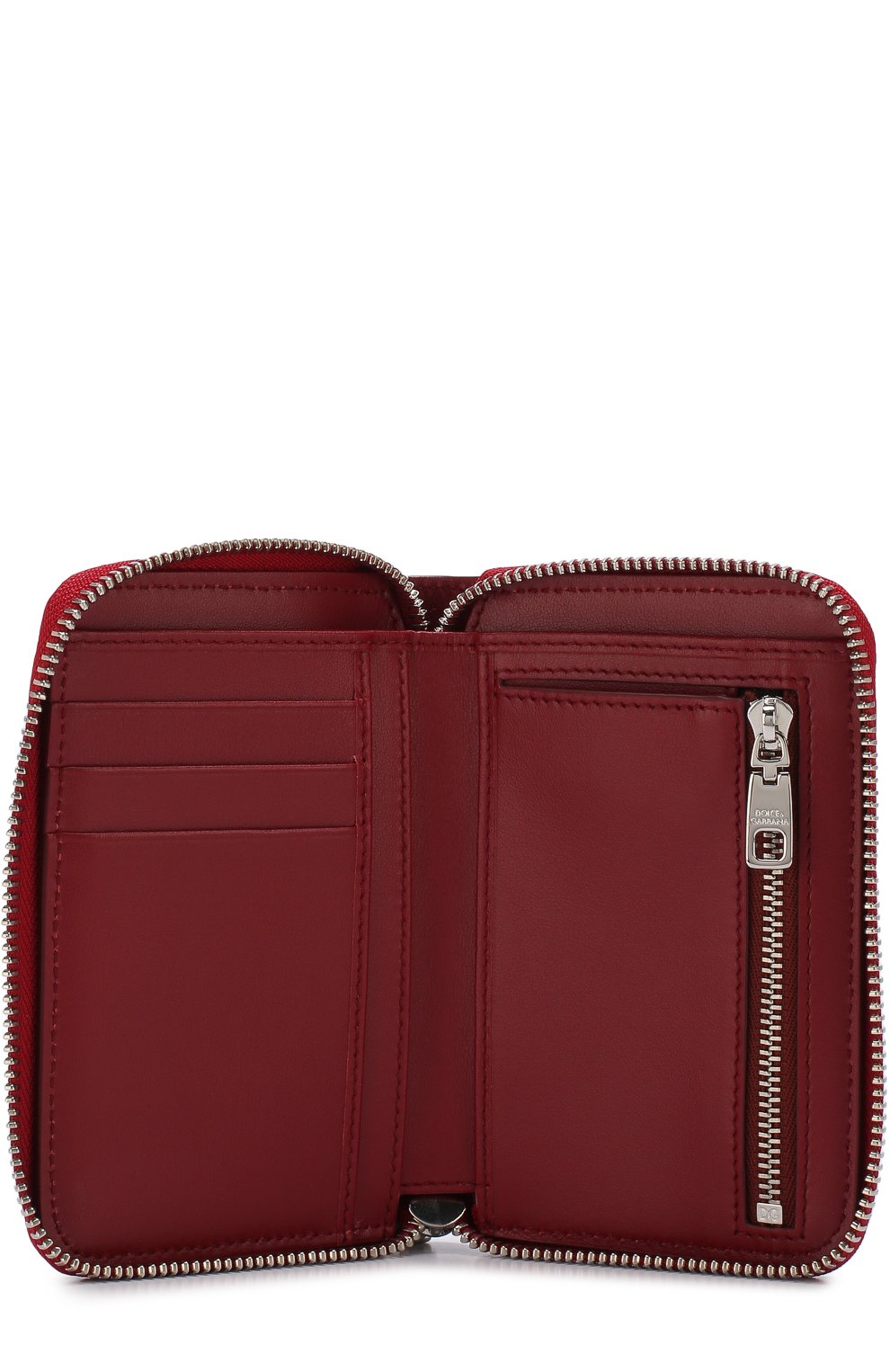 Кожаный кошелек на молнии с логотипом бренда DOLCE & GABBANA, арт. BI0920/AH330, фото 3