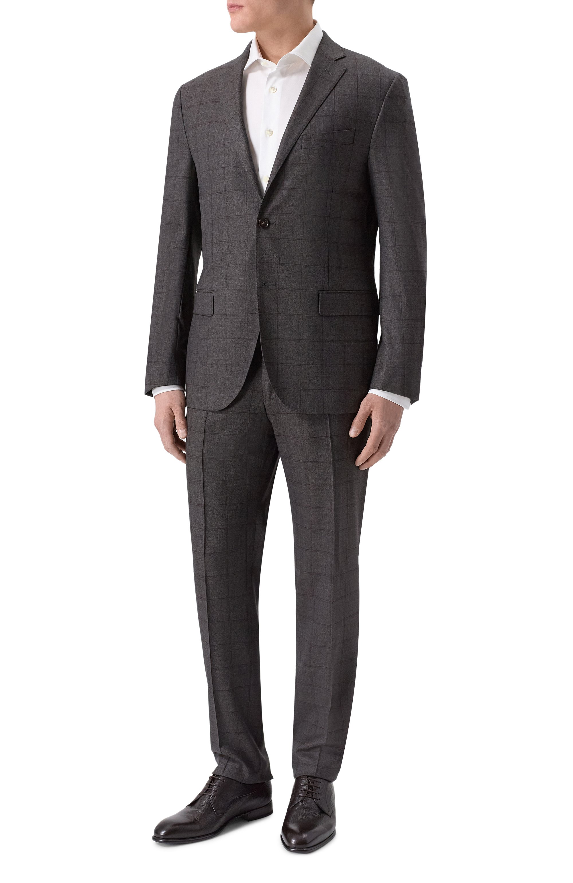 Кожаные дерби BARRETT темно-коричневого цвета по цене 77400 руб., арт. 242U075.7/CERV0 ASP0RT, фото 2 Кожаные дерби BARRETT, арт. 242U075.7/CERV0 ASP0RT, фото 2