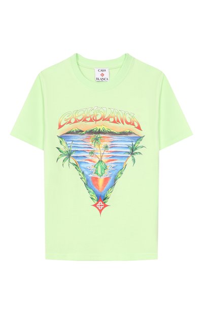 Хлопковая футболка CASABLANCA, арт. K-SP26-JTS-038-02-EX-BC