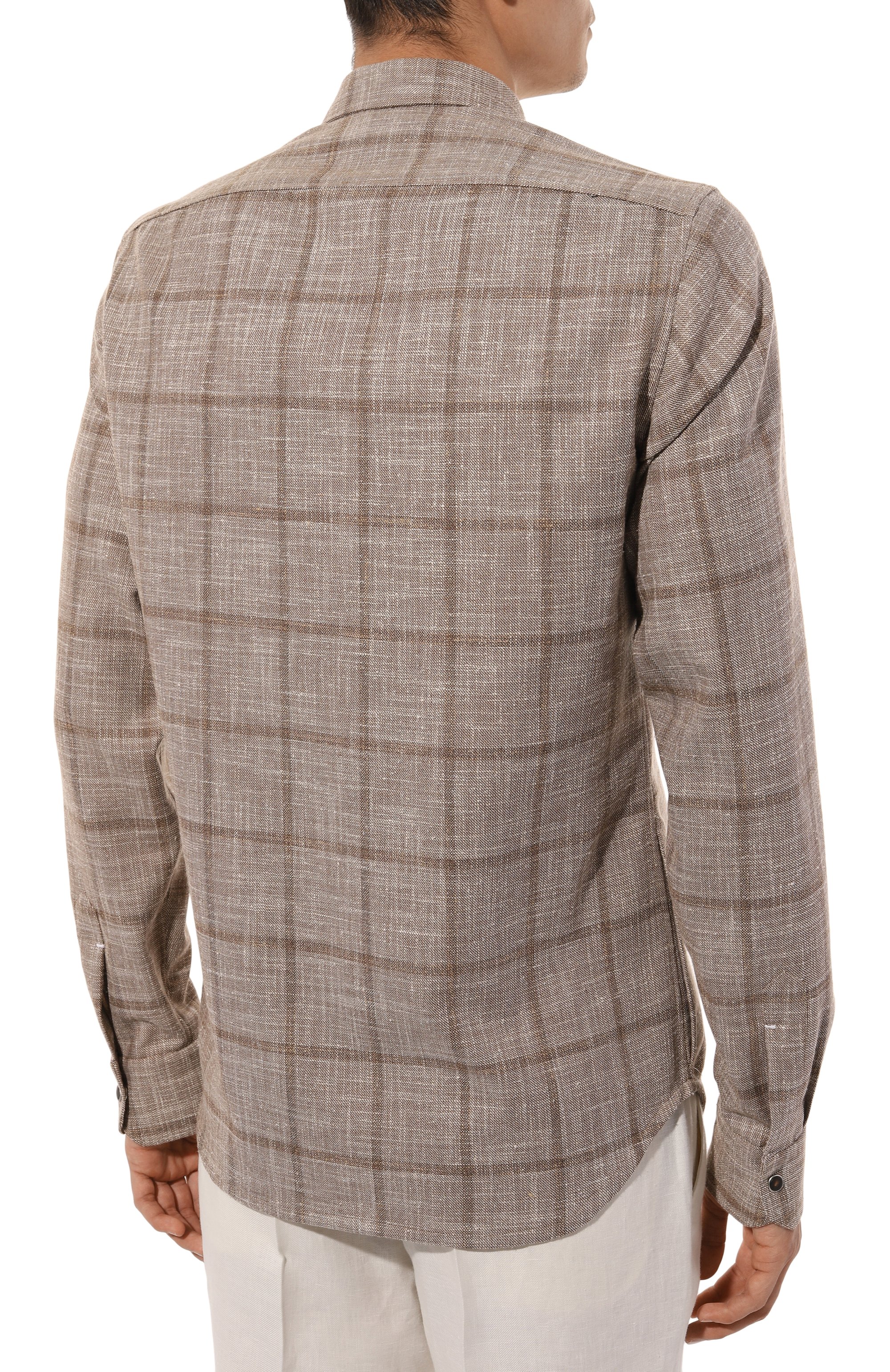 Рубашка из шерсти и шелка KITON, арт. UMCBUBAK0641C, фото 4