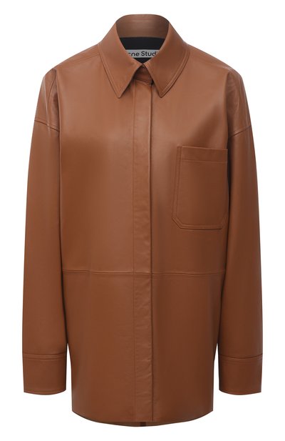 Женская кожаная рубашка ACNE STUDIOS, арт. A70091