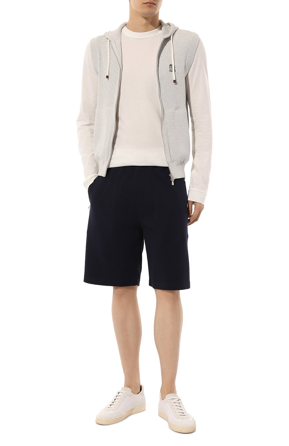 Хлопковые шорты BRUNELLO CUCINELLI, арт. M0T353242G, фото 2