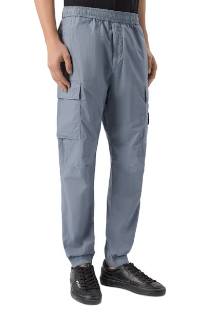 Хлопковые джоггеры STONE ISLAND серого цвета по цене 49950 руб., арт. L1S153100031/S0003, фото 3 Хлопковые джоггеры STONE ISLAND, арт. L1S153100031/S0003, фото 3