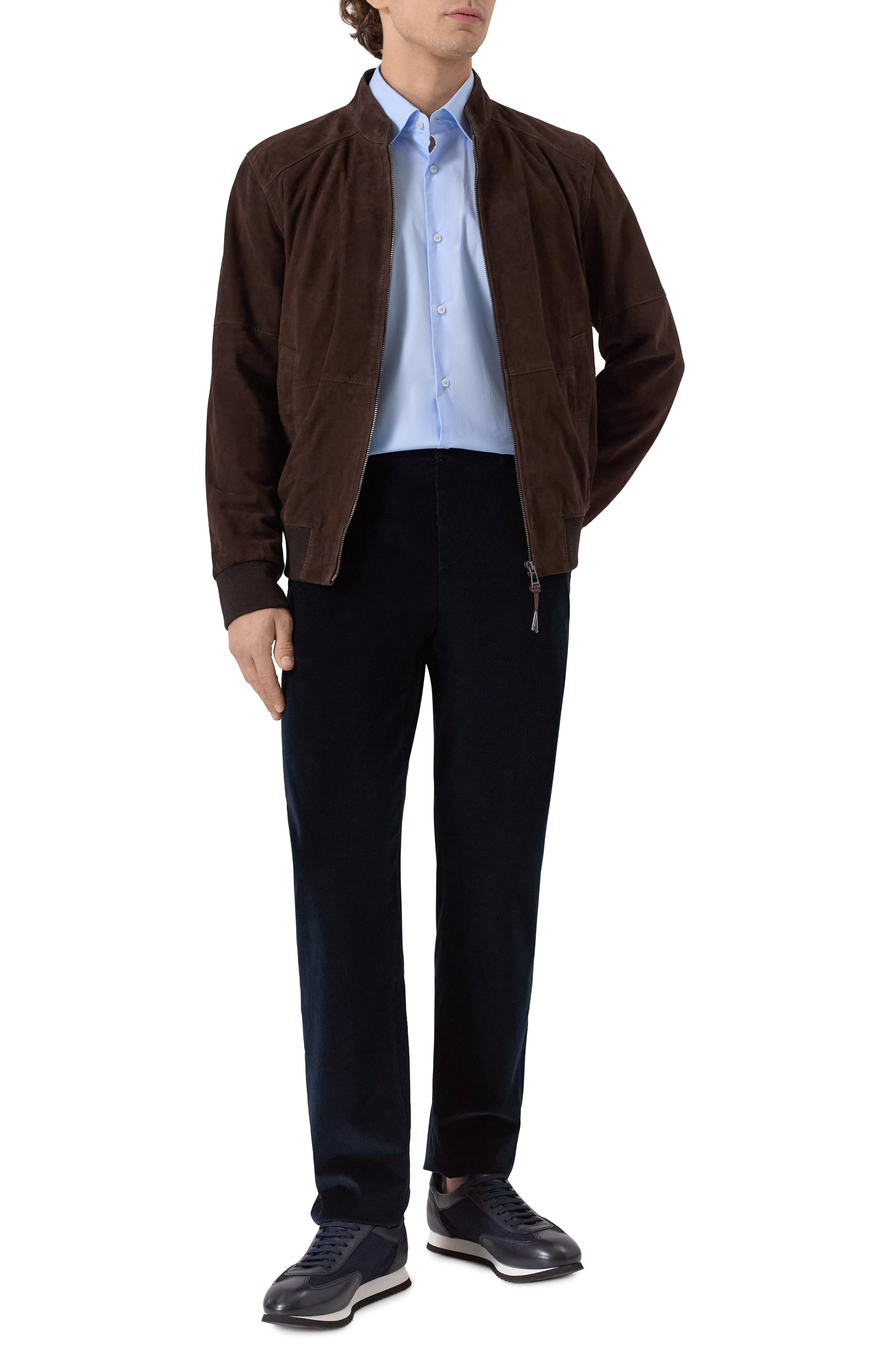 Замшевый бомбер WINDSOR, арт. B0RELL03-L/1300160L, фото 2