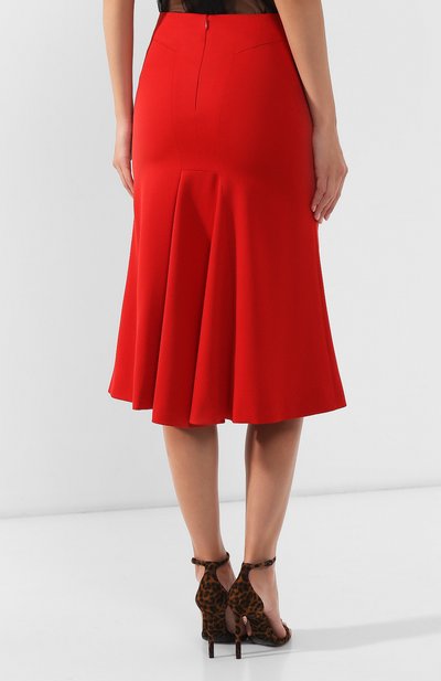 Шерстяная юбка ALEXANDER MCQUEEN, арт. 585217/QJAAC, фото 4