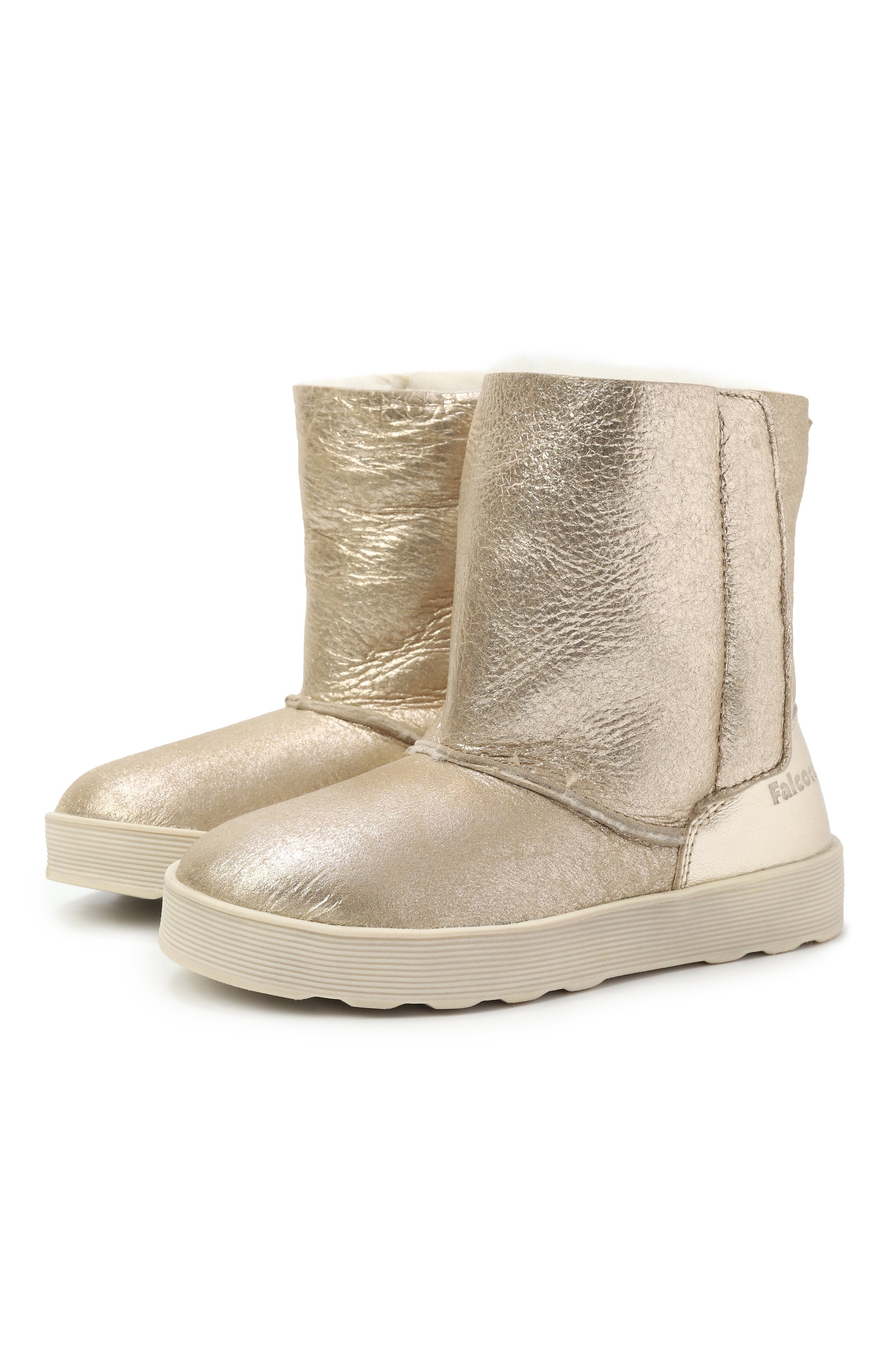 Кожаные полусапоги FALCOTTO золотого цвета по цене 16000 руб., арт. 3001593/03/18-26, фото 1 Кожаные полусапоги FALCOTTO, арт. 3001593/03/18-26, фото 1