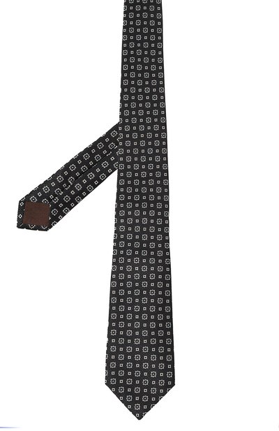 Шелковый галстук CANALI темно-синего цвета по цене 17550 руб., арт. 18/HJ04146, фото 3 Шелковый галстук CANALI, арт. 18/HJ04146, фото 3